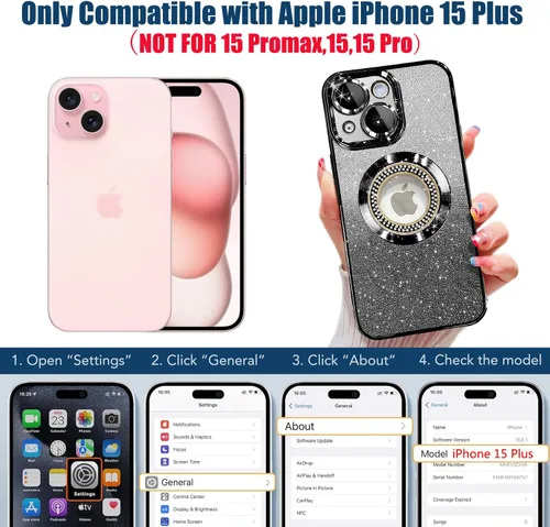 Vista 218 de Misscase Funda magnética con purpurina para iPhone 11 compatible con MagSafe, protección completa, delgada, a prueba de golpes, antiarañazos