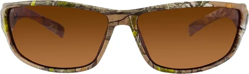 Vista 2 de Hornz Lentes de sol polarizados de camuflaje Brown Forest para hombre, WhiteTail, bolsa de microfibra a juego gratis Marrón Bosque Camo