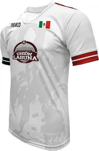 Vista 2 de Jersey Mexico Union Laguna 100% poliéster, blancogris_fabricado en México