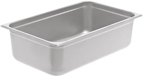 Vista 17 de Tiger Chef Bandeja de mesa de vapor antiatascos de acero inoxidable de calibre 22 de 6 pulgadas 1/2 con tapa