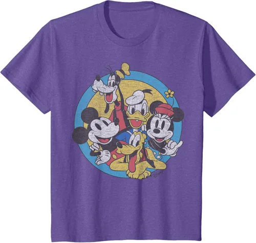 Vista 13 de Disney Camiseta retro de Mickey and Friends Group Shot