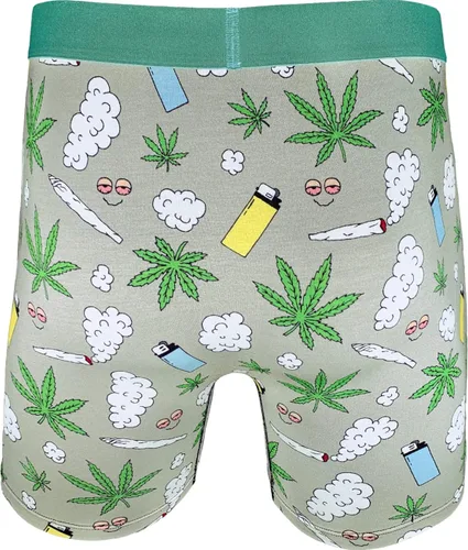 Vista 2 de Good Luck Undies - Calzoncillos tipo bóxer de marihuana para hombre, Multi