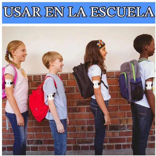 Vista 6 de Meanplan Paquete de 50 soportes para insignias de brazo, a granel Negro