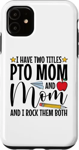 Vista 5 de iPhone 15 Parent Teacher Organization PTO Mom School Volunteer Case