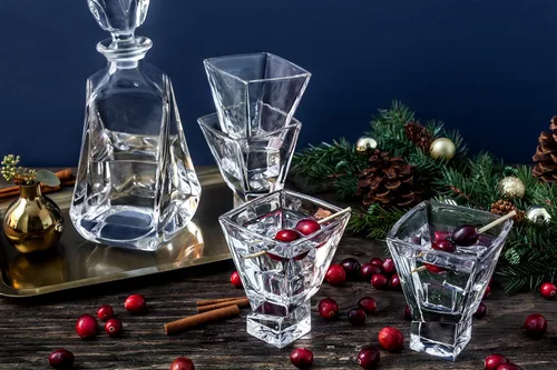 Vista 3 de JoyJolt Carre - Juego de vasos de cóctel de 2 piezas, vasos de Martini de 8 onzas
