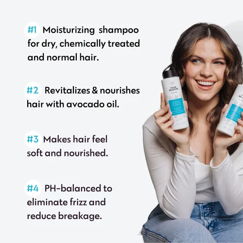 Vista 2 de No nothing Champú de humedad sensible tamaño de viaje, champú hidratante para mujeres, para todo tipo de cabello, sin perfume, sin fragancia e