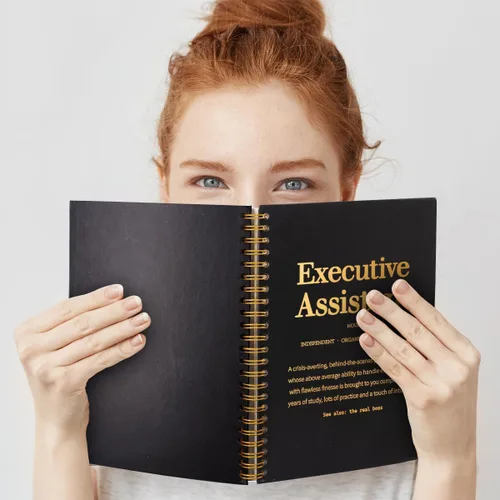 Vista 5 de Executive Assistant - Cuaderno de tapa dura de 160 páginas con espiral, regalo inspirador para asistente ejecutivo, regalo de asistente