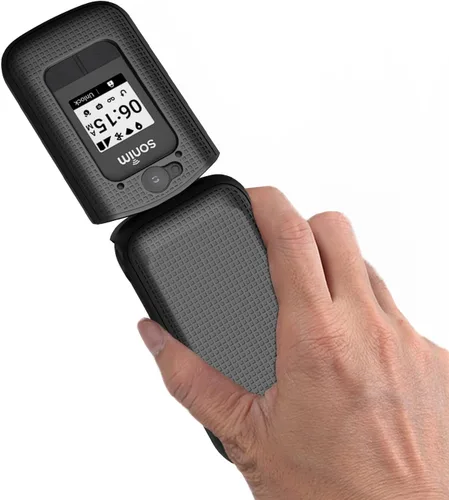 Vista 5 de Funda con clip para teléfono móvil Sonim XP3 Plus 4G, cubierta rígida delgada Nakedcellphone y [rotación/trinquete] Combo de funda de cadera