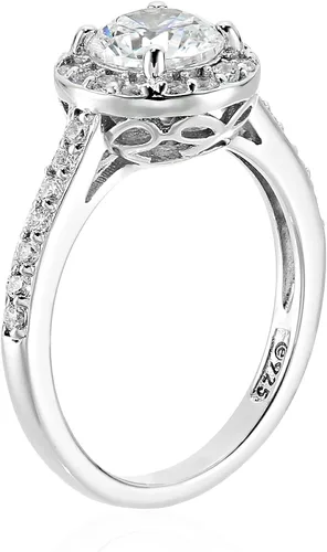 Vista 2 de Tienda Essentials Anillo redondo de plata de ley chapada en platino o oro hecho con circonitas Infinite Elements, (anteriormente colección Tienda)