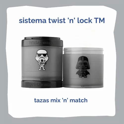Vista 3 de Whiskware Star Wars - Paquete de aperitivos apilables, Darth Vader y Storm Trooper
