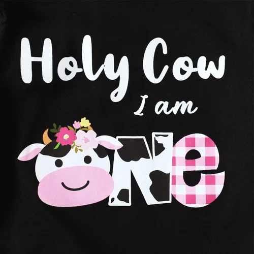 Vista 47 de Traje de primer cumpleaños para niña - Holy Cow I'm One