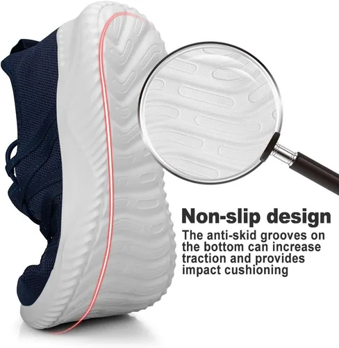 Vista 2 de Feethit - Tenis para hombre, para correr, fáciles de poner, transpirables, ligeros, cómodos, modernos y antideslizantes