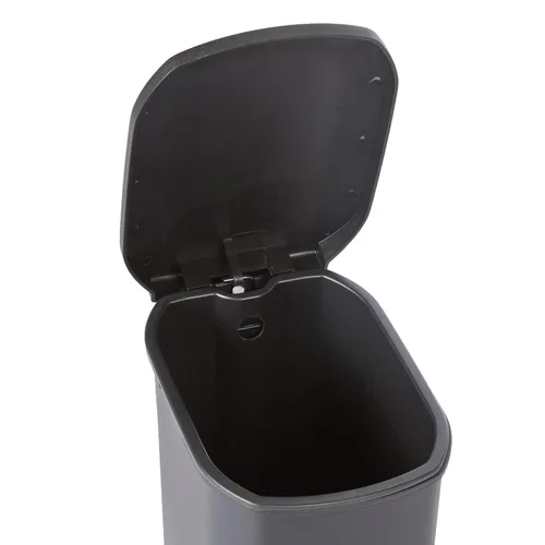 Vista 5 de Amazon Basics Basurero de plástico compacto para baño con tapa de cierre suave, pedal manos libres, cubo interior extraíble, 6 litros/1.6 galones
