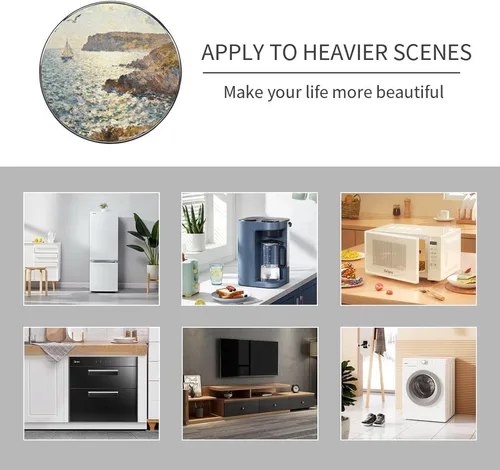 Vista 7 de Cap Negre Watercolor Fridge Magnets Exquisite Fridge Magnet Alloy Personalized Refrigerator Magnets for Whiteboard Locker Kitchen Office Strong