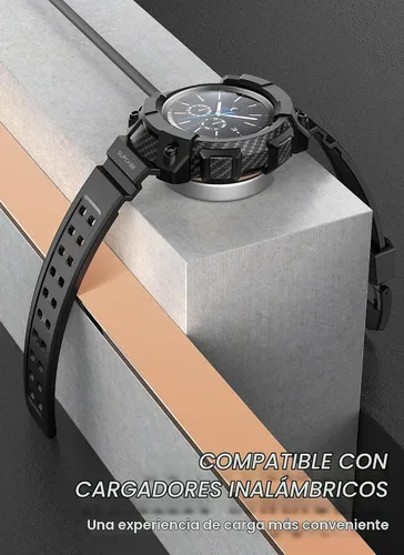Vista 4 de SUPCASE [Unicorn Beetle Pro] Serie de funda para Galaxy Watch 3 [45mm] lanzamiento 2020, funda protectora resistente con correas Scratch-resistant