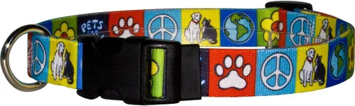 Vista 10 de Yellow Dog Design Collar para perro con graffiti, tamaño grande, 18 a 28 pulgadas Perro Graffiti