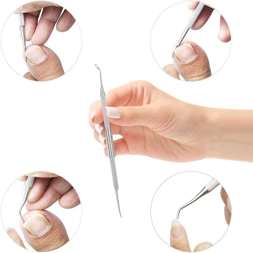 Vista 5 de Toenail Scissors,Long Handled Toenail Scissors Clippers For Thick Toe Nails Handle Unique Design Ergonomic Cuticle Scissor Ingrown Toenail File