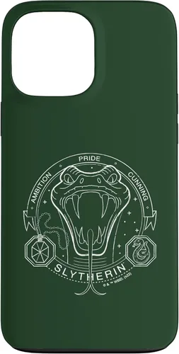 Vista 23 de iPhone 16 Harry Potter Slytherin Line Art Snake Symbol Case