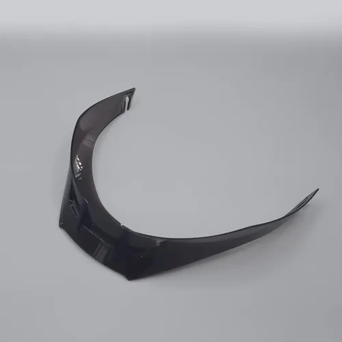 Vista 5 de Casco de motocicleta con borde trasero, protector de carcasa, visera, tiras de alerón de aire de carreras, cubierta de alerón para accesorios