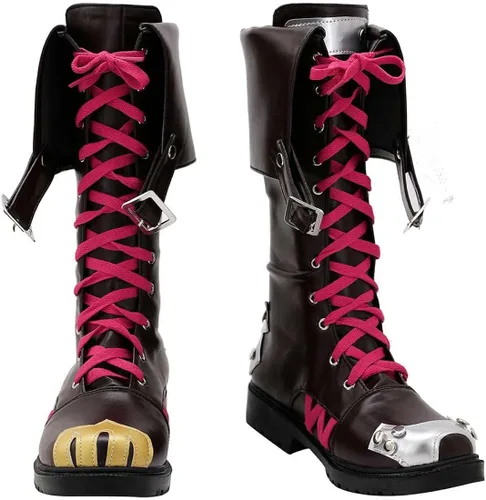 Vista 2 de KOGOROUCOS Arcane League of Legends Jinx Powder The Loose Cannon Shoes Boots Cosplay Costume 0308121 Tamaño personalizable