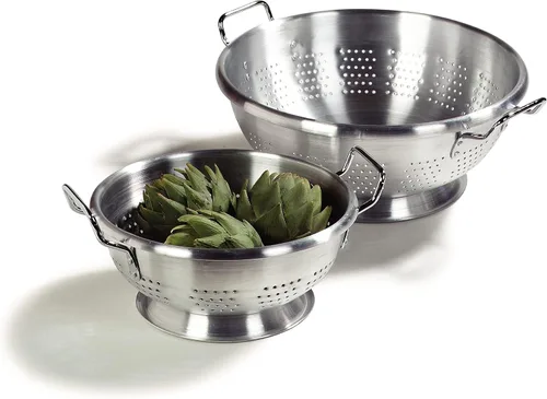 Vista 3 de Carlisle FoodService 60278 - Colador de aluminio con asas (8 cuartos de galón)