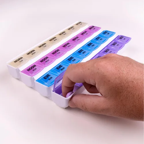 Vista 5 de Organizador de píldoras Apex para 7 días , 70069B, Paquete de 1, Multicolor, 1, 1