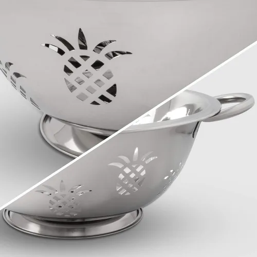 Vista 2 de ExcelSteel Coladores de piña de acero inoxidable 730, juego de 3