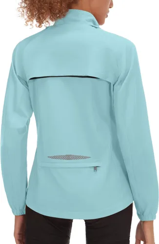 Vista 17 de Little Donkey Andy Chaqueta de ciclismo plegable para mujer, mangas Amarillo fluorescente