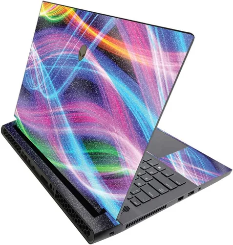 Vista 51 de MightySkins - Skin brillante con purpurina para Alienware M17 R3 (2020) y M17 R4 (2021) - Diversión de los años 90 Acabado duradero con purpurina