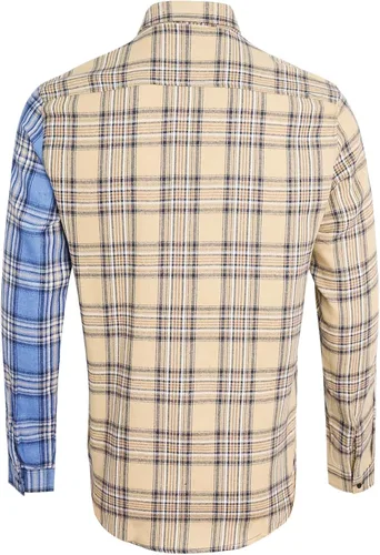 Vista 2 de Men's Long Sleeve Plaid Flannel Winter Warm Shirt Casual Button Down Slim Fit Shirts