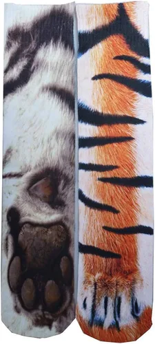 Vista 2 de Divertidos calcetines de patas de animales, calcetines novedosos locos 3D de pata de gato y perro, calcetines de Halloween para mujeres y hombres