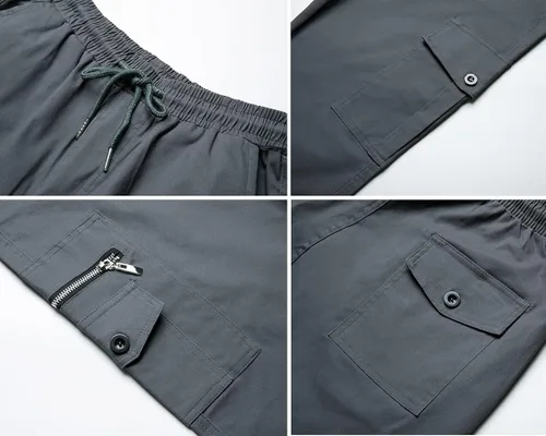 Vista 6 de THWEI Pantalones cargo para hombre, estilo casual, con cordón, atléticos, para deportes al aire libre