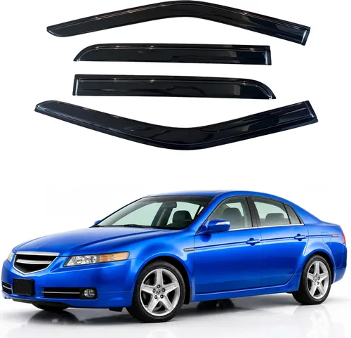 Vista 355 de Visera de ventana IG para Ford Focus Sedán y Hatchback 2012-2018, Protector de ventana lateral para lluvia y viento estilo Mugen, extra duradero