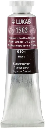Vista 117 de Lukas 1862 Pintura al Óleo para Artistas Profesionales - Colores Tierra Amarillentos, 37 mL - Juego de 4 - Destacada Resistencia a la Luz, Sin