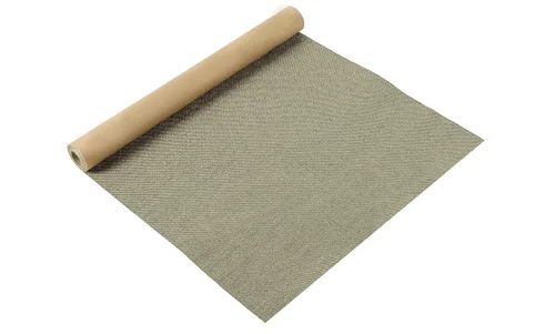 Vista 2 de SANSAM Parche autoadhesivo de tela de reparación de lino, rollo de 17.2 x 60 pulgadas, cinta de reparación de tela para sofás, sofá, ropa, álbumes
