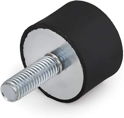 Vista 6 de 4 soportes de goma del aislador de vibración M8, pasos de rosca 1.25