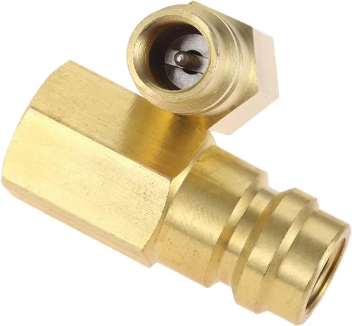Vista 8 de gohantee R12 R22 R502 Tornillo a R134A Válvula Adaptadora de Conversión Rápida, Kit de Conversión R12 a R134A, Interruptor Adaptador R12 R22 R502 a