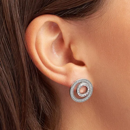 Vista 4 de Pandora Jewelry Forever Pandora - Pendientes de circonita cúbica en plata de ley