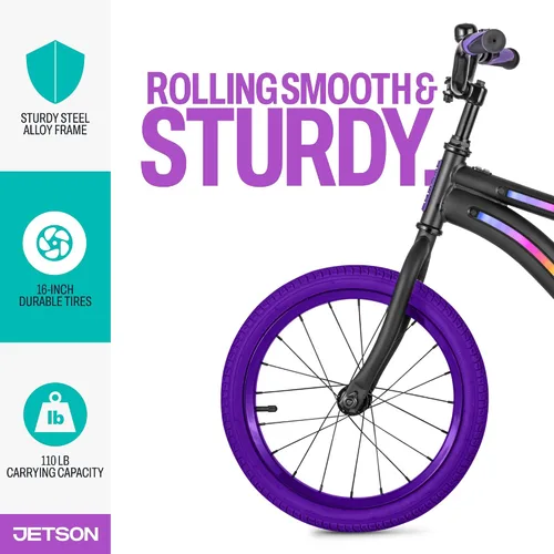 Vista 4 de Bicicleta Infantil Jetson Light Rider con Luces LED Unisex, Marco Iluminado con 3 Modos de Luz Diferentes