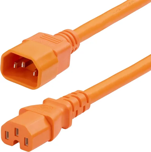 Vista 8 de StarTech - Cable de extensión resistente de 3 pies, 15 A, 250 V, 14 AWG, negro (PXTC14C153) IEC 320 C14 to IEC 320 C15, UL Listed, Heavy Gauge