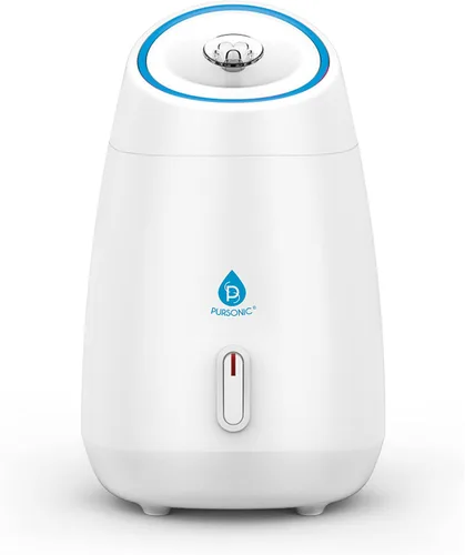 Vista 5 de Pursonic Vaporizador facial blanco – Vaporizador facial para limpieza facial profunda que aprieta la piel – Hidratación diaria para desatascar