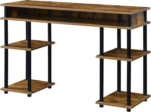 Vista 13 de Convenience Concepts Designs2Go No Tools - Escritorio para estudiantes de 47.25 pulgadas, escritorio contemporáneo para oficina, dormitorio y Blanco
