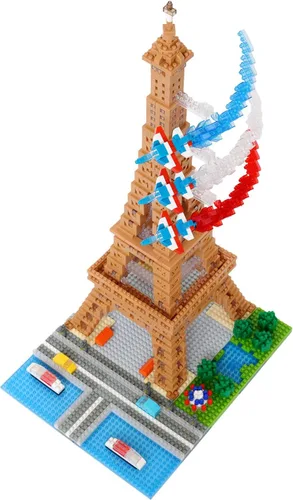 Vista 5 de nanoblock - World Famous - Edición de lujo de la Torre Eiffel, kit de construcción avanzado de la serie Hobby