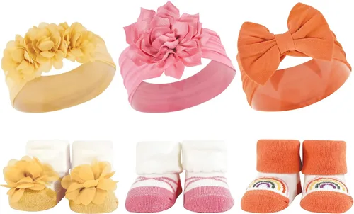 Vista 88 de Hudson Baby Conjunto de regalo de diadema y calcetines para niña