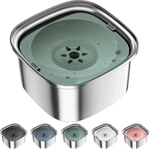 Vista 12 de UPSKY Cuenco de Agua para Perros de 3L 101oz Acero Inoxidable Sin Derrames Gran Capacidad Cuenco de Comida y Agua para Perros Alimentador de Agua