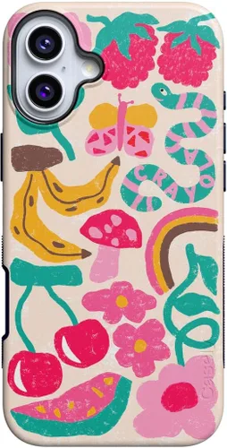 Vista 126 de Funda Casely para iPhone 16 Plus Todas Las Cosas Divertidas Diversión en Días Laborables Compatible con MagSafe Diseño Protector Audaz