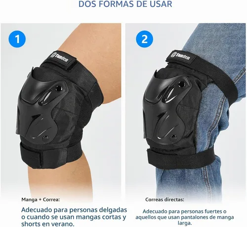 Vista 7 de Tanden Equipo de Protección para Patinaje Rodilleras y Coderas Protectores de Muñeca para Patinaje sobre Ruedas Monopatín, Almohadillas de Patinaje