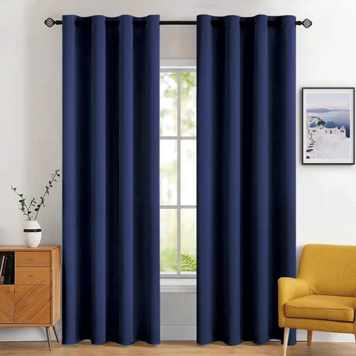 Vista 67 de MIULEE Cortinas opacas para dormitorio o sala de estar, juego de 2 paneles de cortina para ventana con aislamiento térmico y bloqueo de luz