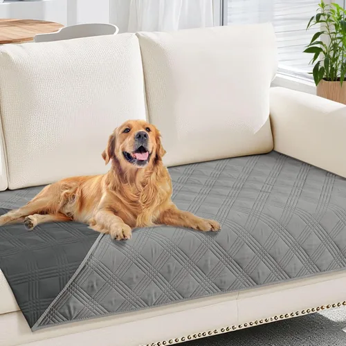 Vista 54 de hyha - Manta impermeable para cama de perro, mantas suaves para mascotas, funda impermeable para sofá para perros, fundas reversibles lavables