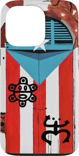 Vista 10 de Funda con diseño de bandera de Puerto Rico Coqui Sun Taíno, Boricua Pride Cover Case para iPhone 17